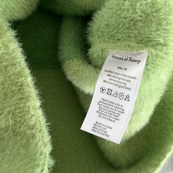 House Of Sunny Palm Green Suburban Knit Vest Sweater - Picture 9 of 9